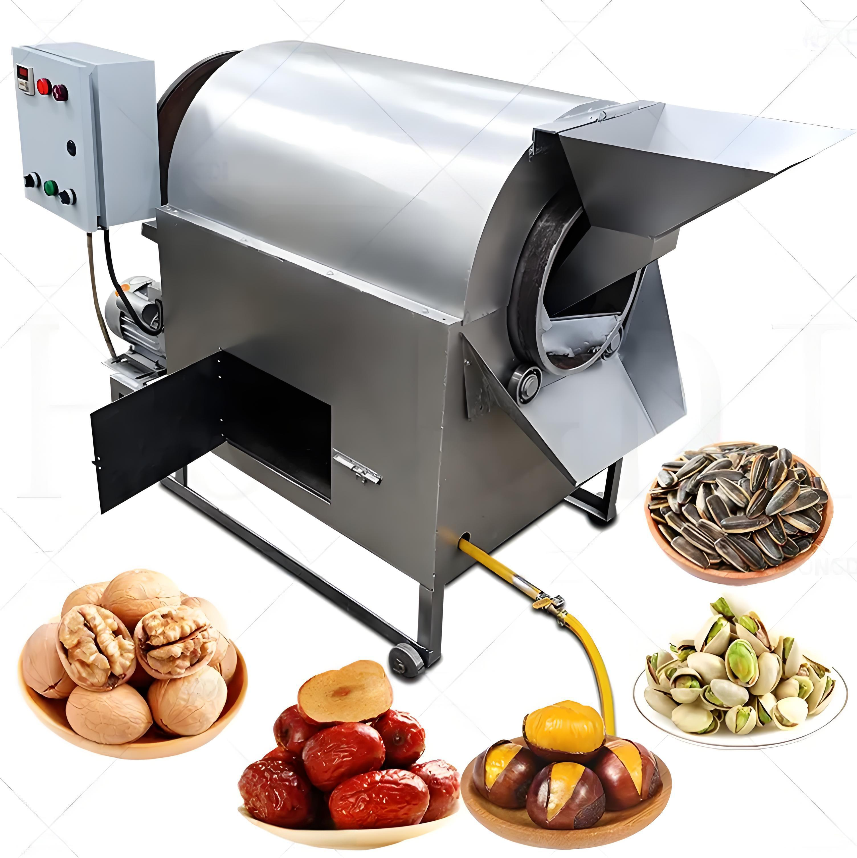 Equipos para freír y hornear frutos seco